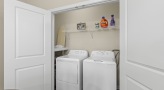 A spacious laundry area