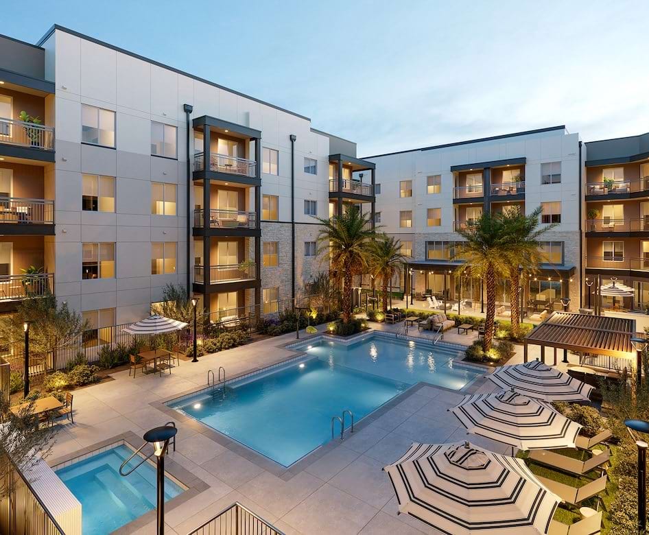 resort style pool