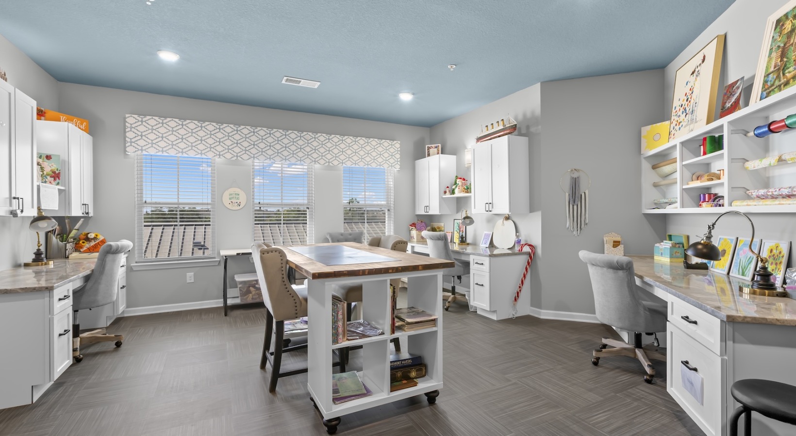 Access to resident-only features a resident craft room
