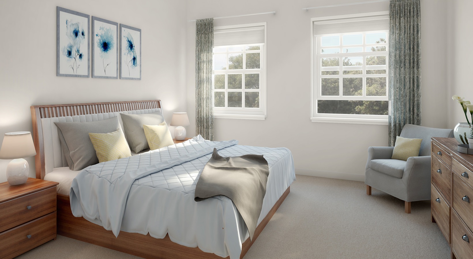 Relax and recharge in beautiful and spacious bedrooms Bedroom