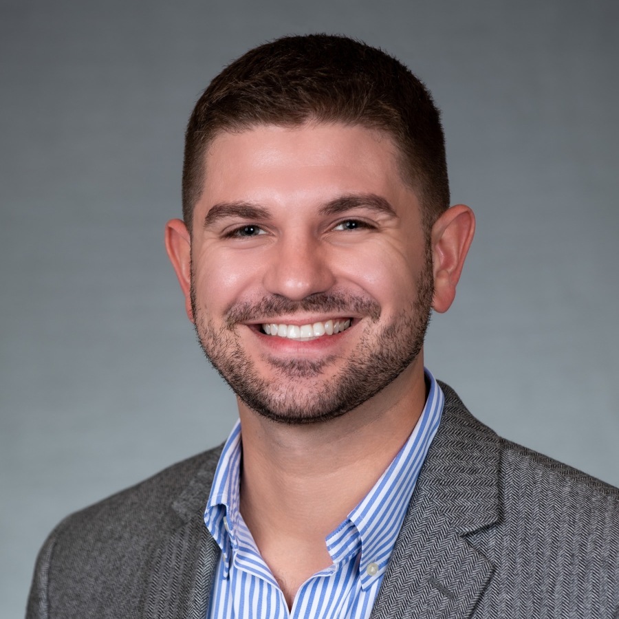a man smiling
