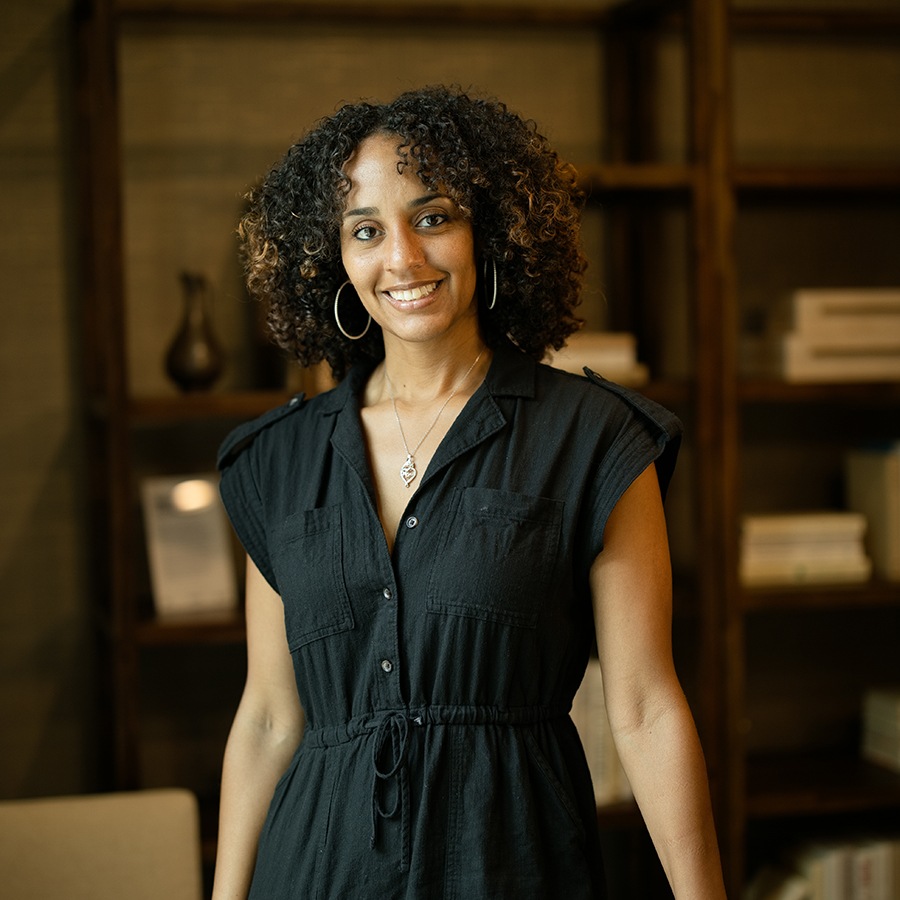 a person posing for a picture