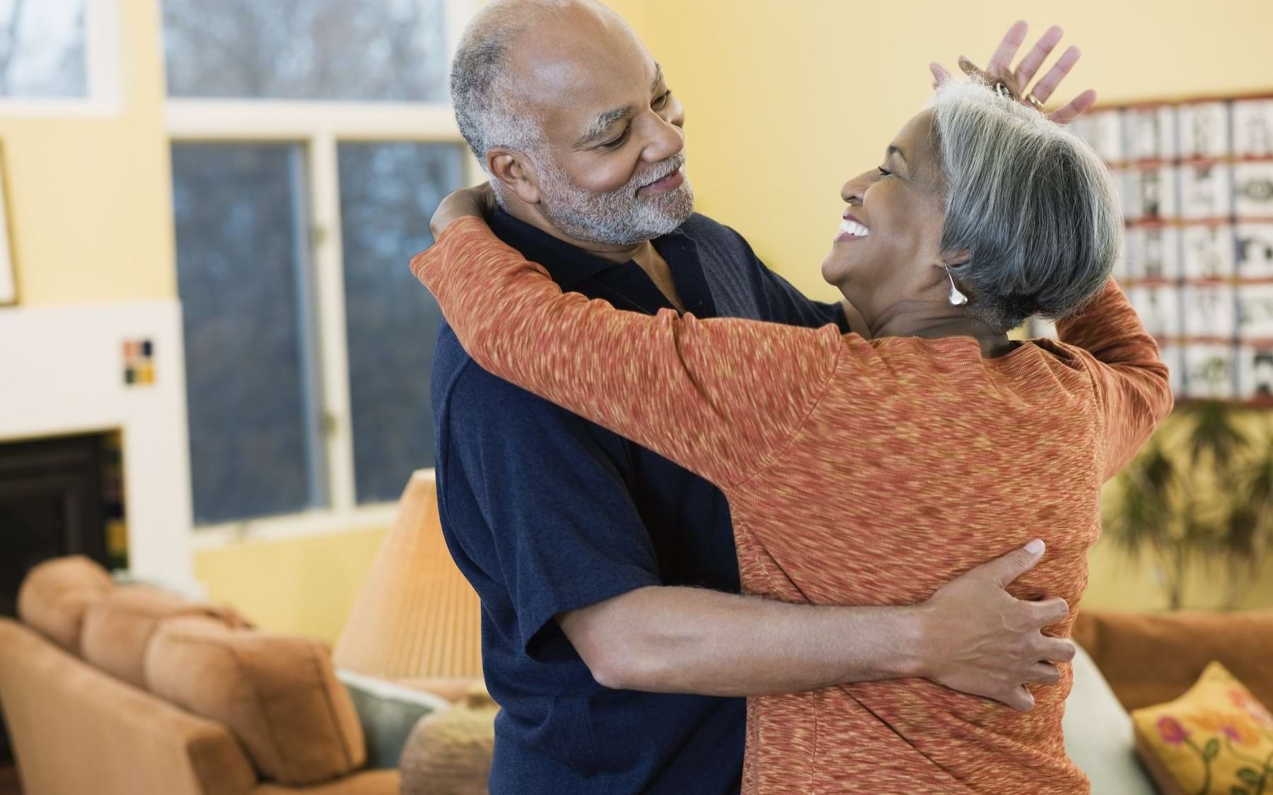 a couple dancing