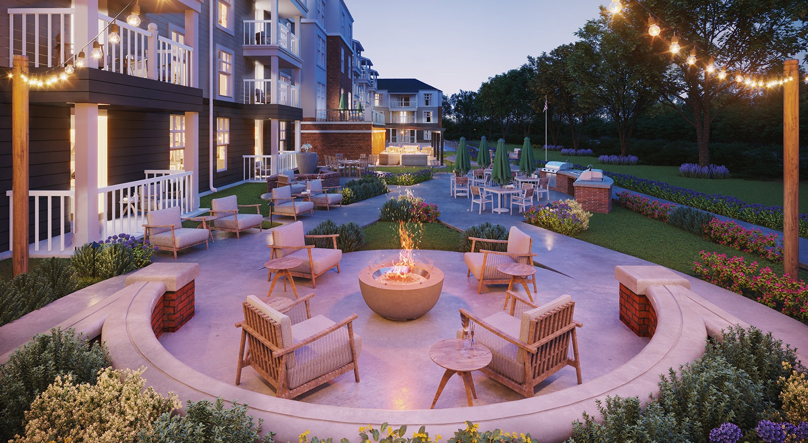 All the comforts of luxury living FirePit