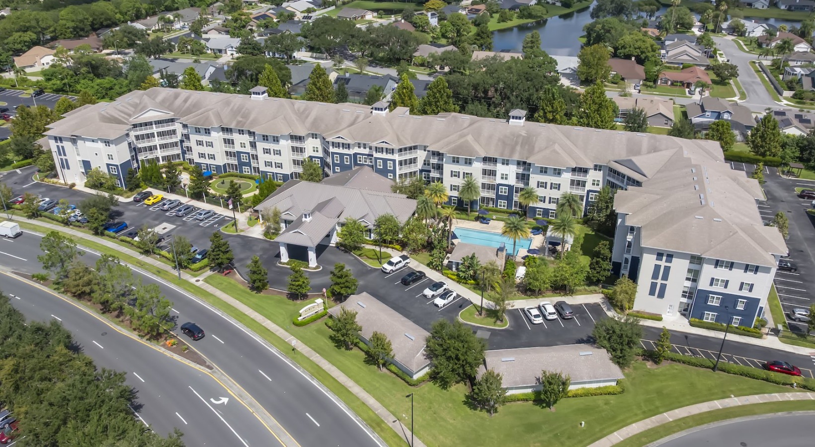 A perfect fit for the whole family an aerial of an apartment property