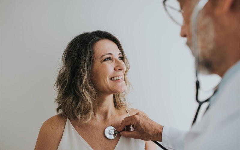 The essence of exceptional living a woman getting her heart checked