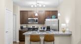 Well-lit kitchen with ample counter space